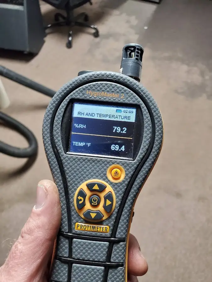Moisture meter humidity assessment for Mold Remediation & Removal in Baltimore Highlands